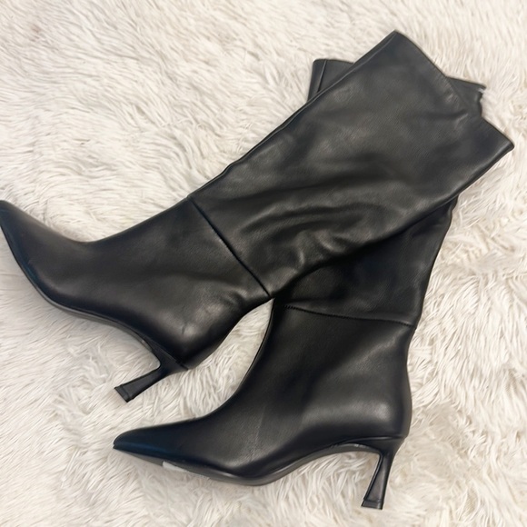 NEW $170 Steve Madden Laban Black knee high heel boot women size 5.5, 11 - Picture 4 of 6